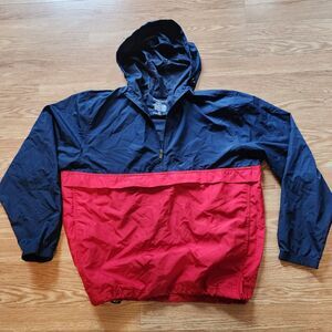 Swiss Tech Men's Full Zip Hooded Windbreaker Jacket Size Large (42-44)
